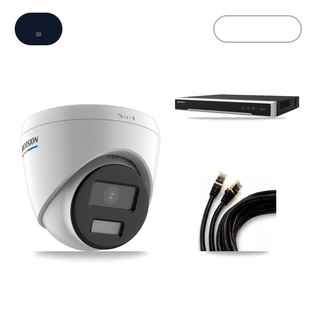 Hikvision DS-7608NI-M2/8P 8-Channel NVR CCTV Kit — 8× DS-2CD1327G2-LUF 2MP Cameras + 14TB HDD
