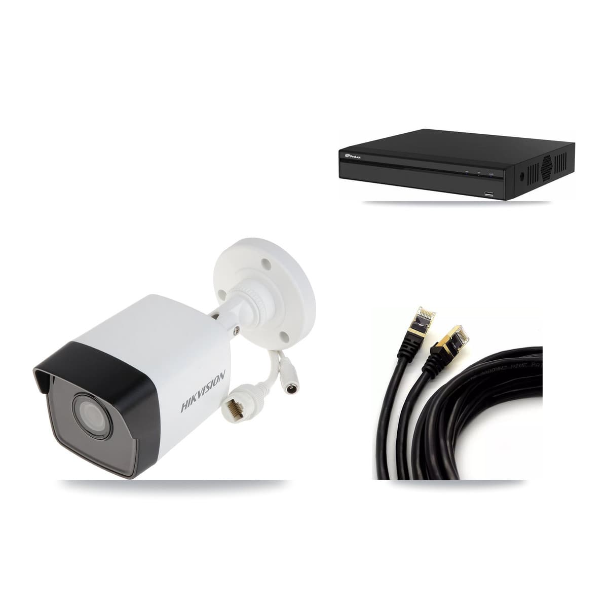 Hikvision & Prolux 4-Channel 5MP CCTV Kit — 2 Bullet Cameras + 3TB Recording