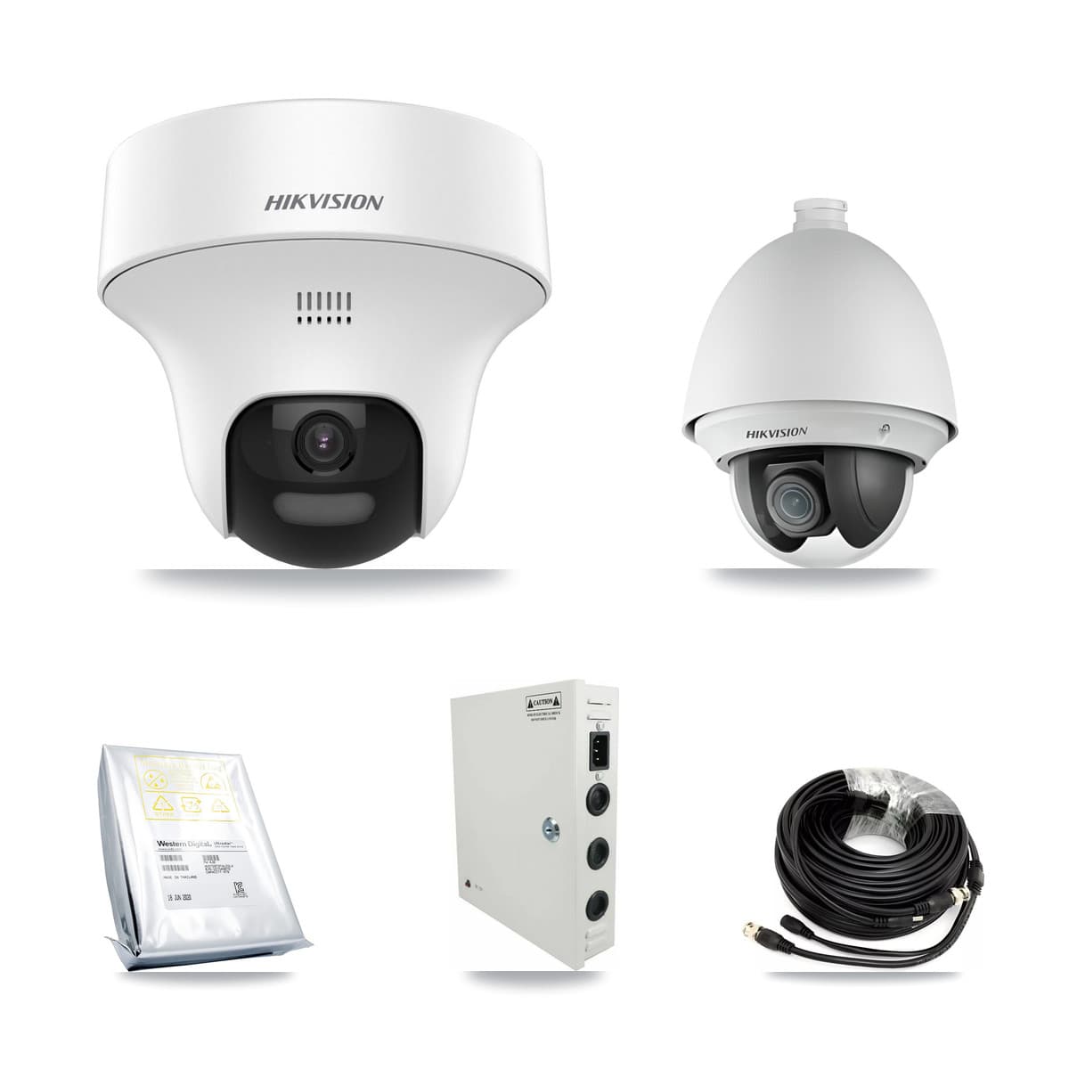 Hikvision 32-Channel 2MP – 5MP CCTV Kit — 1 DS-2AE4225T 2MP PTZ + 25 DS-2CE70K0T 5MP Turret Cameras + 4× 8TB Recording - Image 1