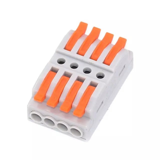 SPL-4 Lever Wire Connector 4 Port Terminal Block for CCTV Power