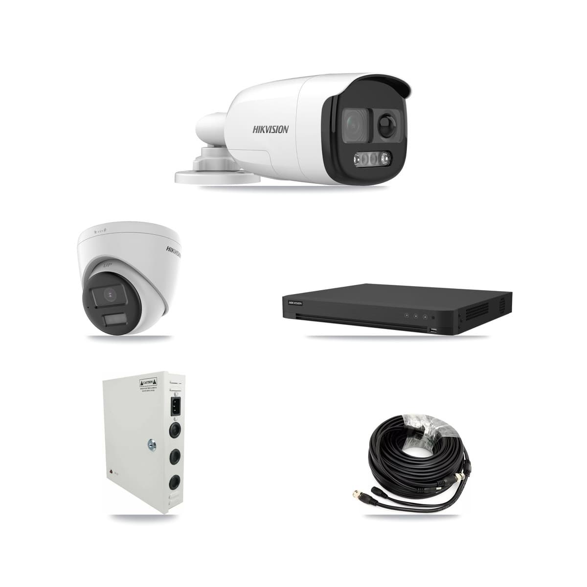 Hikvision 32-Channel 5MP CCTV Kit — 14 DS-2CE12KF3T Bullet + 6 DS-2CE78K0T Turret Cameras + 8TB Recording