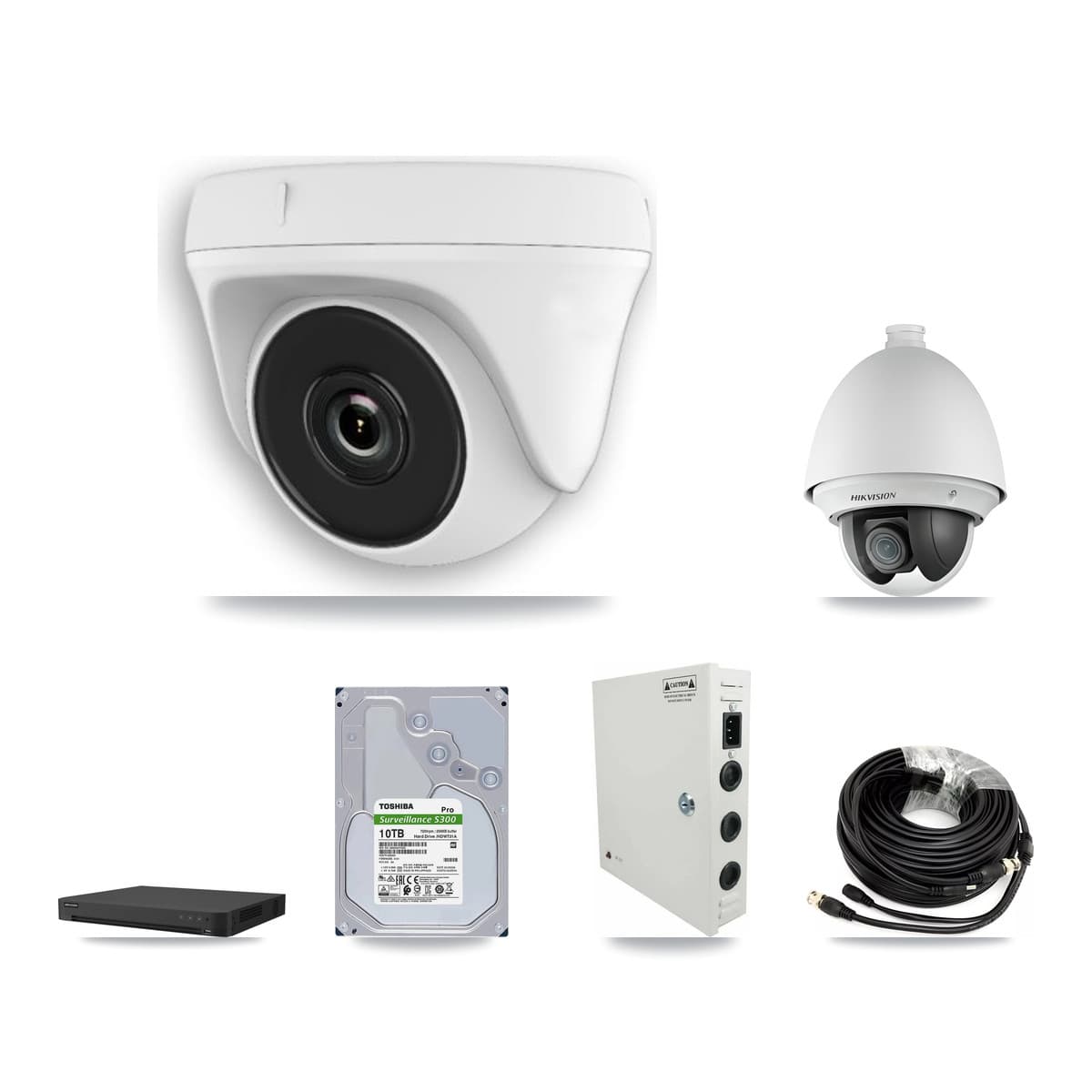 Hikvision 32-Channel 2MP CCTV Kit — 1 PTZ + 14 Dome Cameras + 10TB Recording