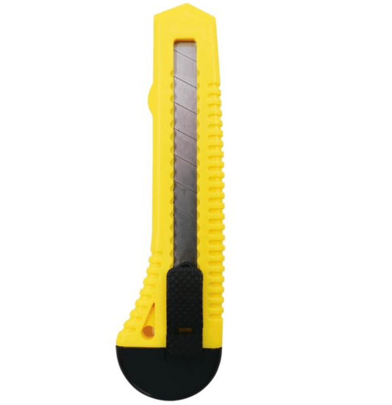 Safety Box Cutter Yellow Retractable Utility Knife RND 550-00481