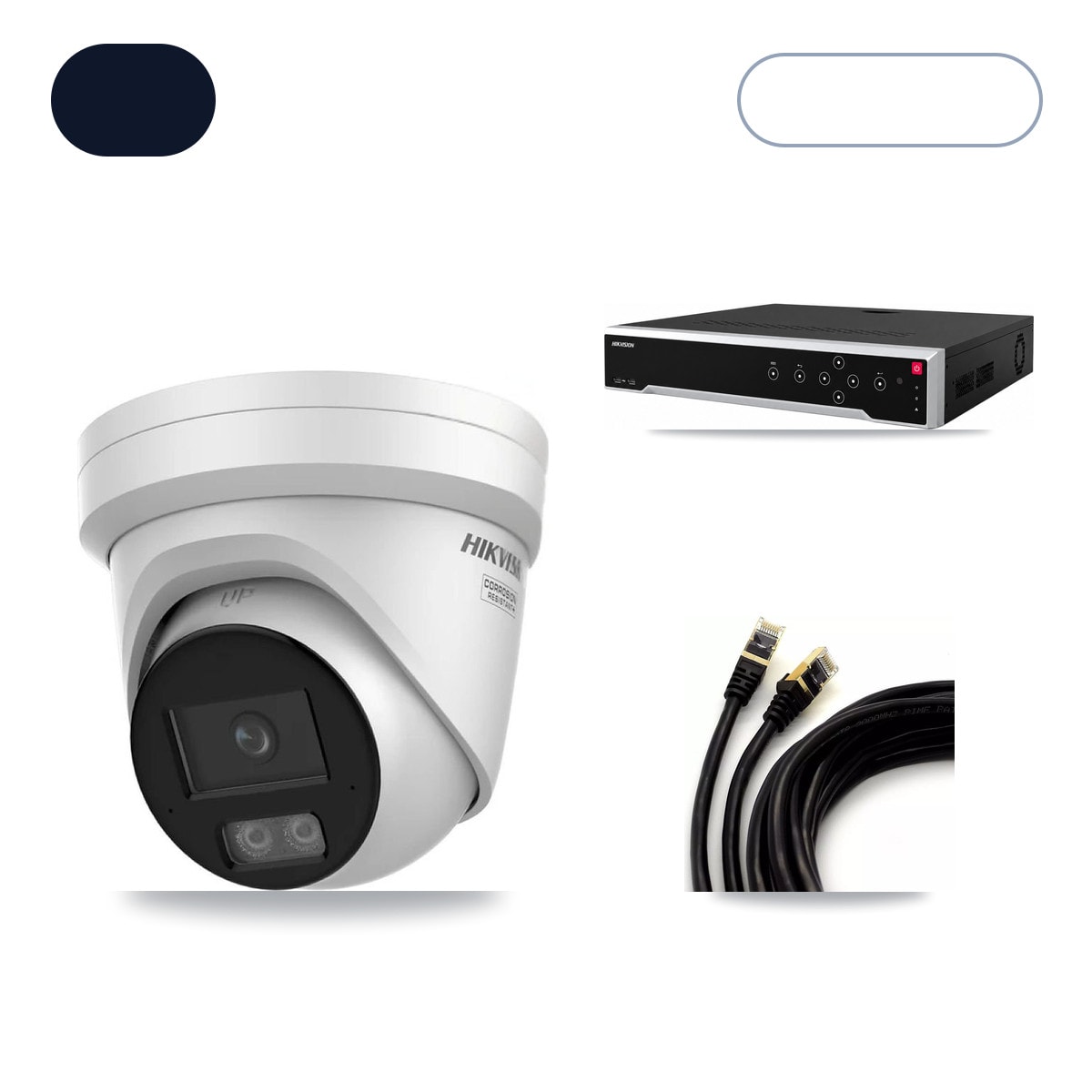 Hikvision 32-Channel 4K CCTV Kit — 6 DS-2CD2387G3 Turret Cameras + 14TB Recording - Image 1