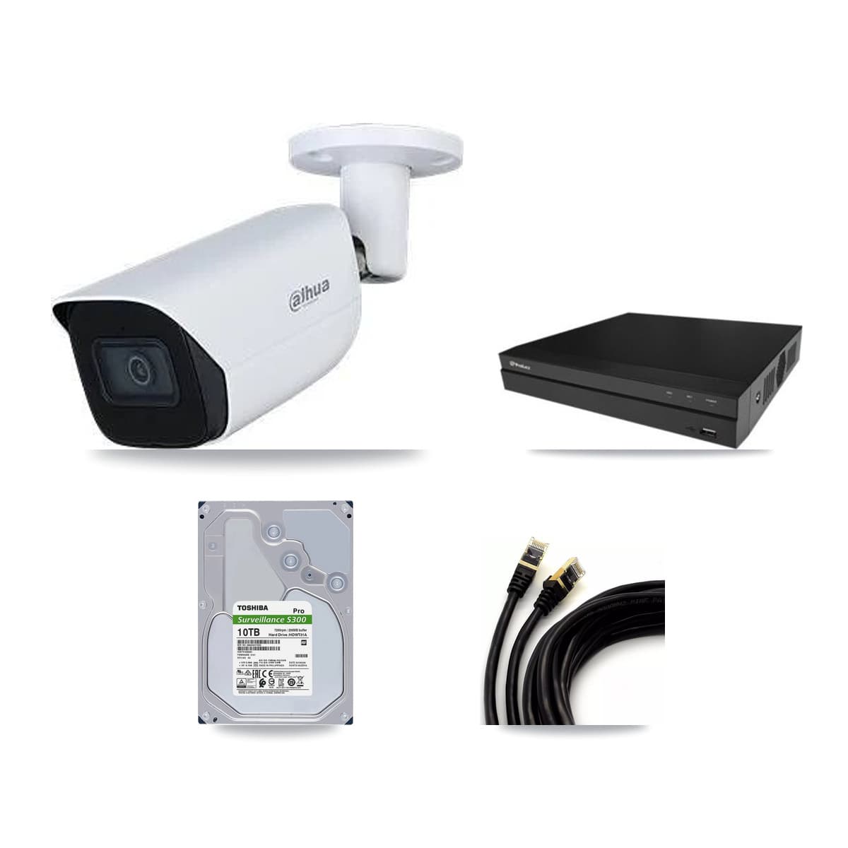 Dahua & Prolux 16-Channel 5MP CCTV Kit — 15 Bullet Cameras + 2× 10TB Recording