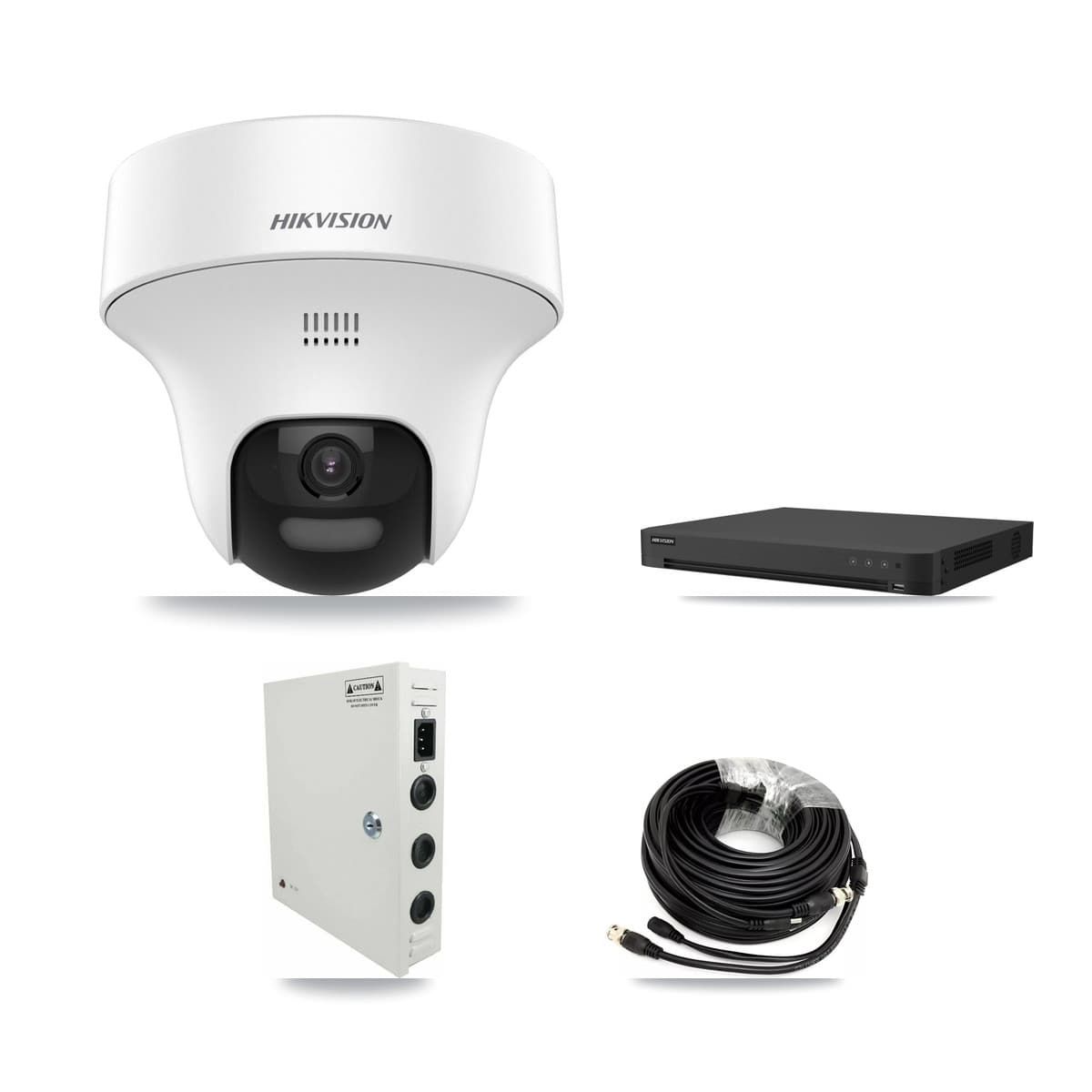 Hikvision 32-Channel 5MP CCTV Kit — 12 DS-2CE70K0T Turret Cameras + 2× 8TB Recording (IDS-7232HQHI Recorder) - Image 1