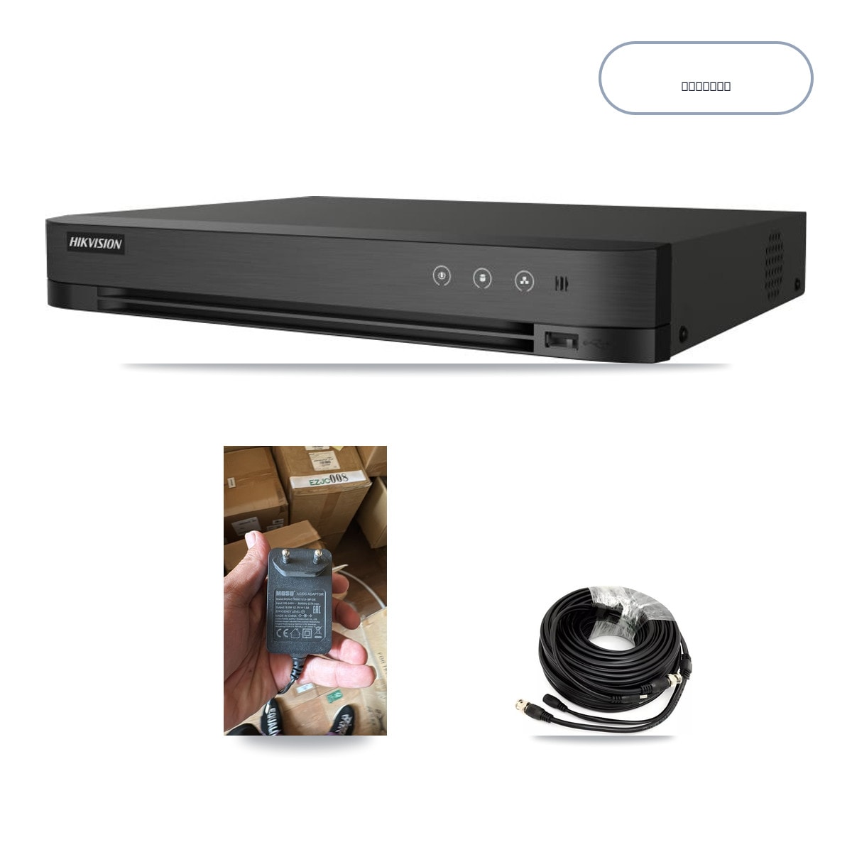 Hikvision iDS-7204HUHI-M1/XT 4-Channel DVR CCTV Kit — 1× DS-2CE12UF3T-E 4K Camera + 6TB HDD