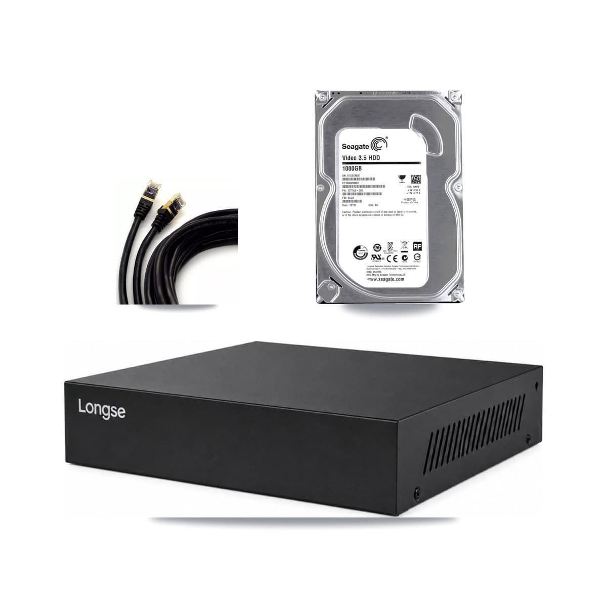 Longse 8-Channel 5MP CCTV Kit — 2 Dome Cameras + 1TB Recording - Image 1