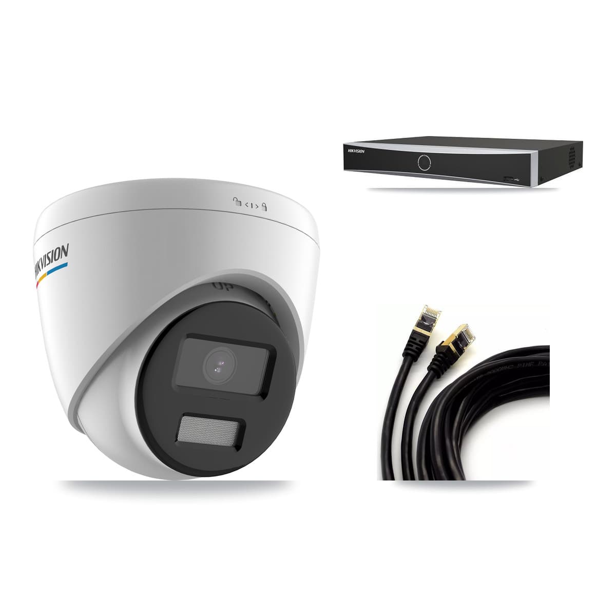 Hikvision 4-Channel 2MP CCTV Kit — 4 Turret Cameras + 3TB Recording