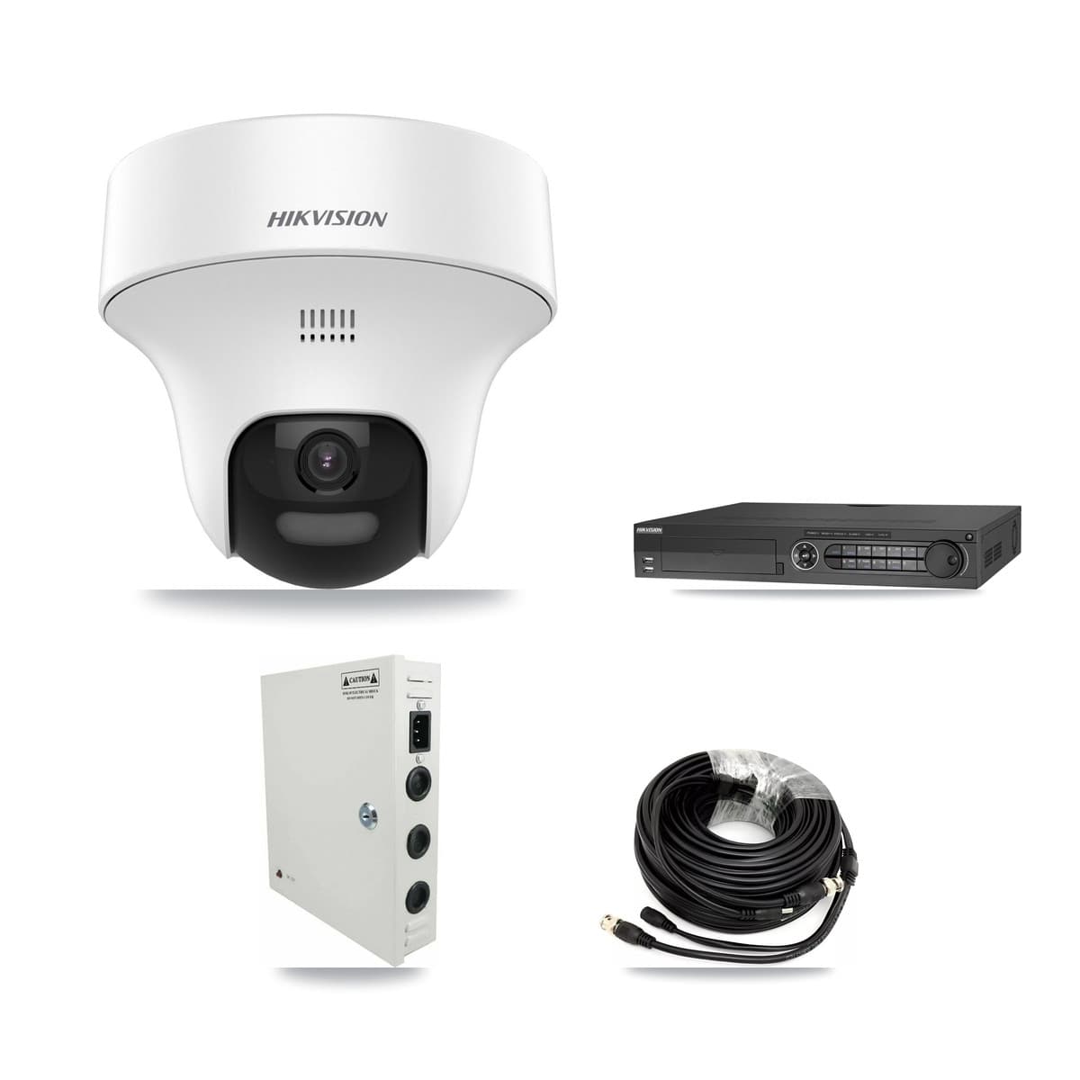 Hikvision 32-Channel 5MP CCTV Kit — 24 DS-2CE70K0T Turret Cameras + 4× 8TB Recording (IDS-7332HUHI Recorder)