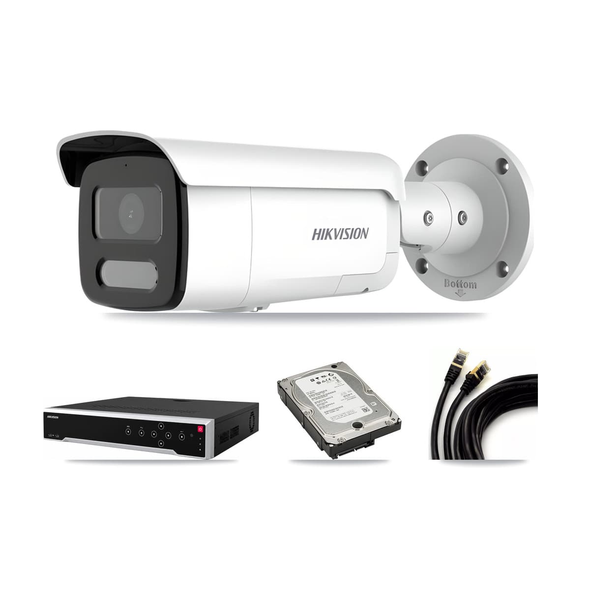 Hikvision 32-Channel 4MP CCTV Kit — 4 Bullet Cameras + 5TB Recording