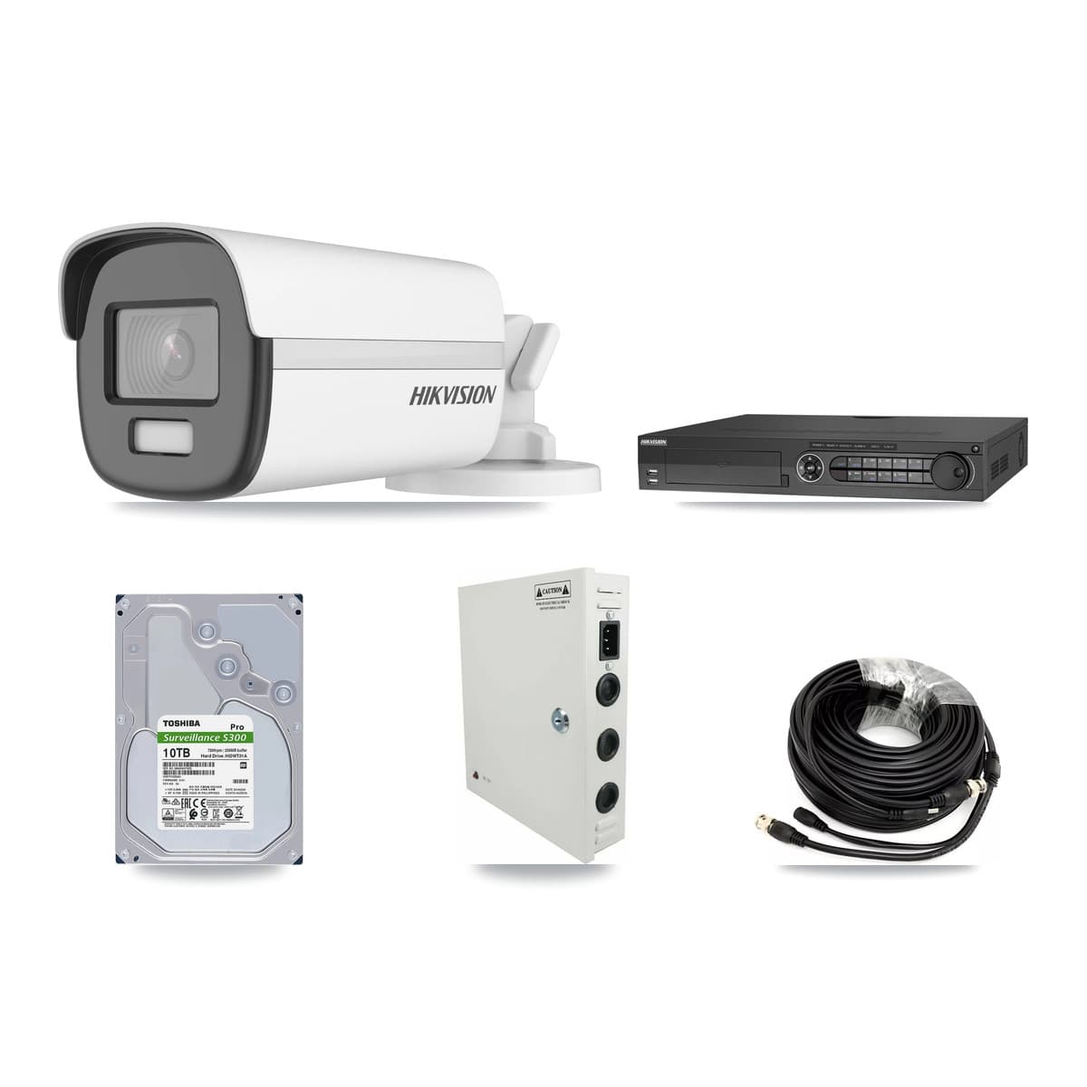 Hikvision 32-Channel 4K CCTV Kit — 11 Bullet Cameras + 3× 10TB Recording