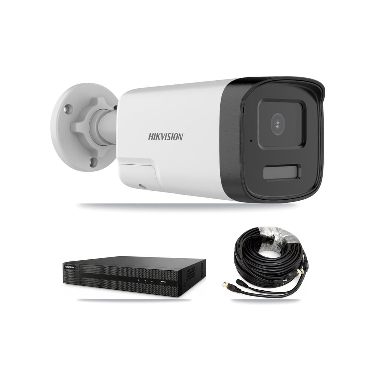 Hikvision 8-Channel 5MP CCTV Kit — 2 DS-2CE17K0T Bullet Cameras + 3TB Recording (DVR-8CH Recorder)