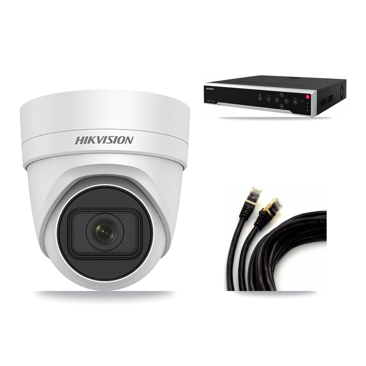 Hikvision 32-Channel 4MP CCTV Kit — 6 DS-2CD2H45FWD Turret Cameras + 8TB Recording
