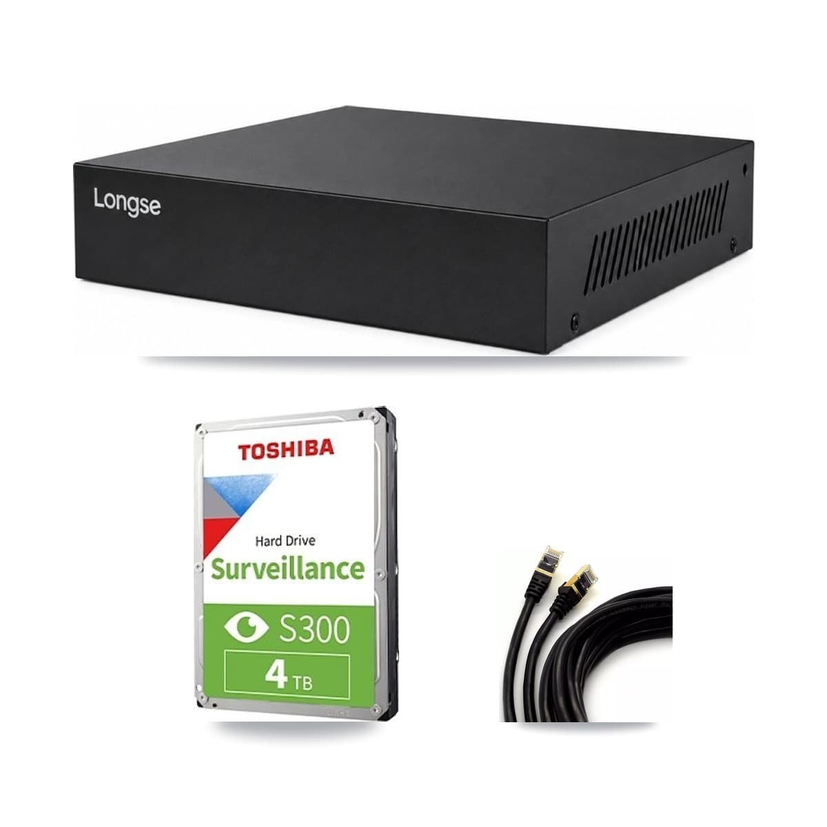 Longse 8-Channel 5MP CCTV Kit — 3 Dome Cameras + 4TB Recording - Image 1