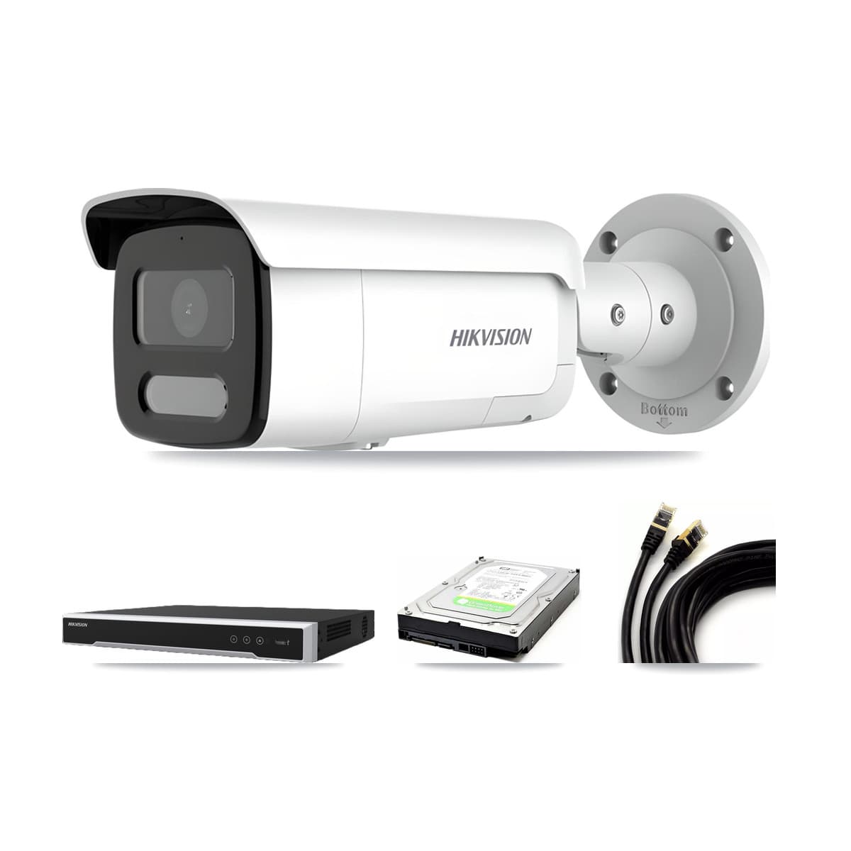 Hikvision 16-Channel 4MP CCTV Kit — 1 Bullet Camera + 1TB Recording (DS-7616NI-M2 Recorder)
