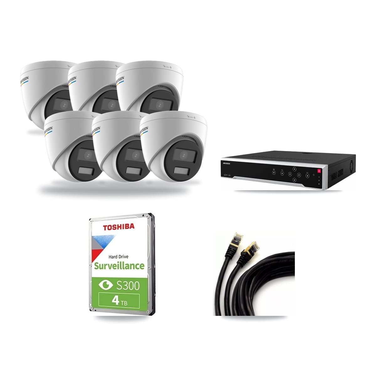 Hikvision 32-Channel 2MP CCTV Kit — 6 Turret Cameras + 4TB Recording - Image 1