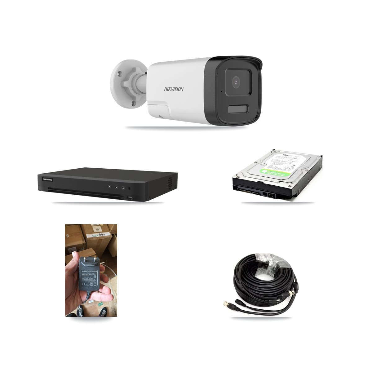 Hikvision 8-Channel 5MP CCTV Kit — 1 DS-2CE17K0T-LXTS Bullet Camera + 1TB Recording (IDS-7208HUHI-M1/XT Recorder)