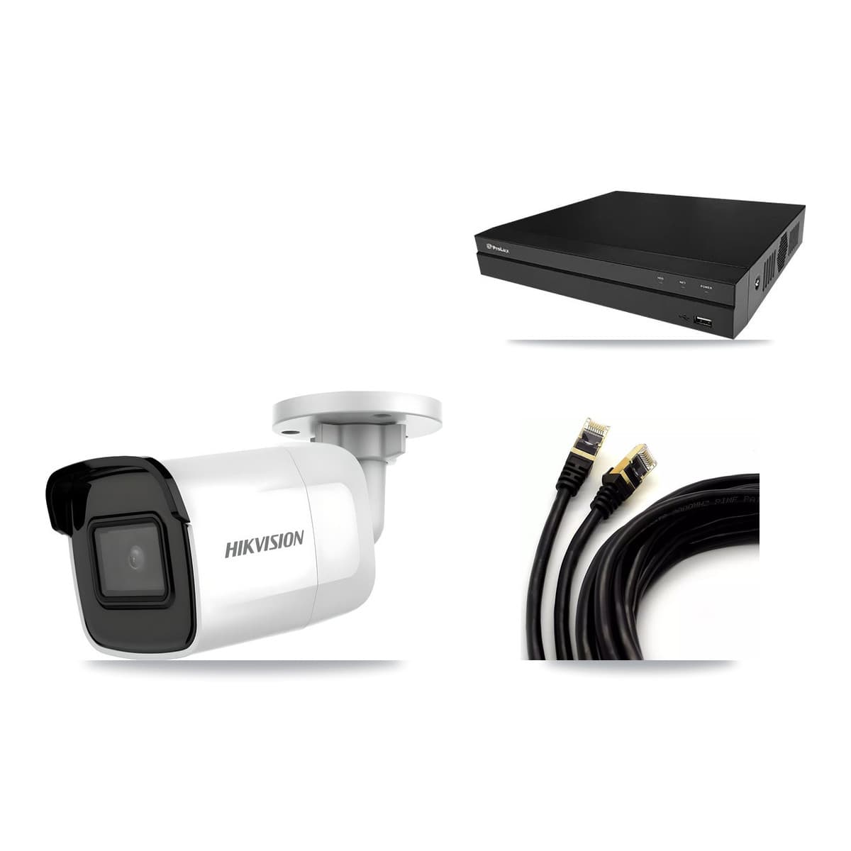 Hikvision & Prolux 8-Channel 4K CCTV Kit — 1 Bullet Camera + 3TB Recording