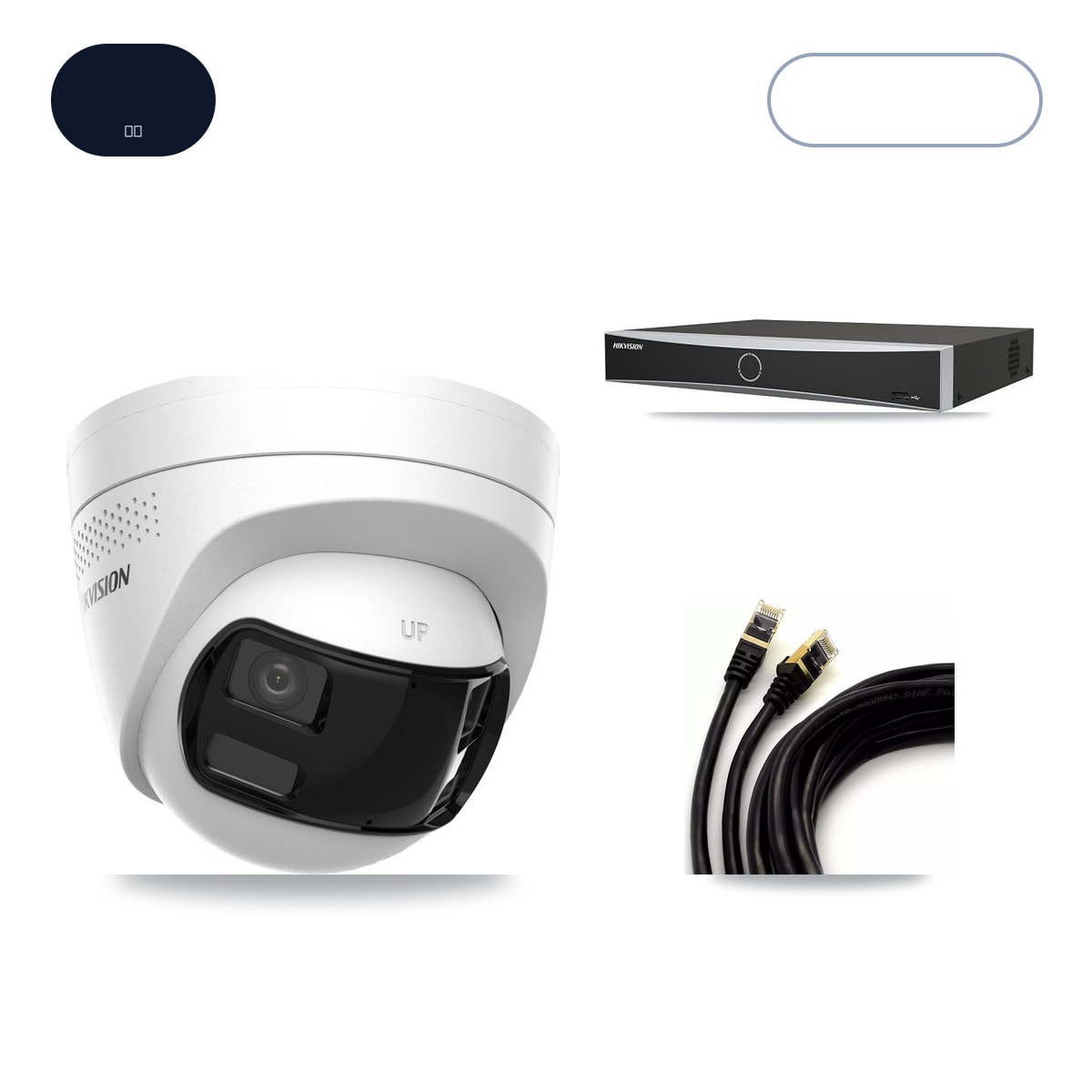 Hikvision DS-7604NXI-K1/4P 4-Channel NVR CCTV Kit — 1× DS-2CD1383G2P-LIUF/SL-2MM 4K Camera + 6TB HDD