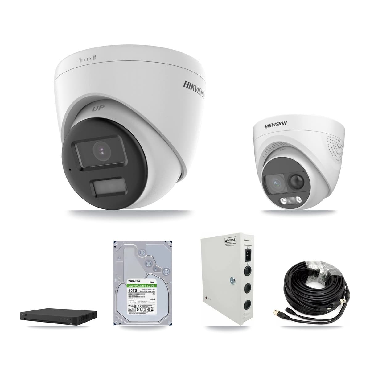 Hikvision 32-Channel 5MP CCTV Kit — 1 DS-2CE72KF3T + 28 DS-2CE78K0T Turret Cameras + 10TB Recording - Image 1