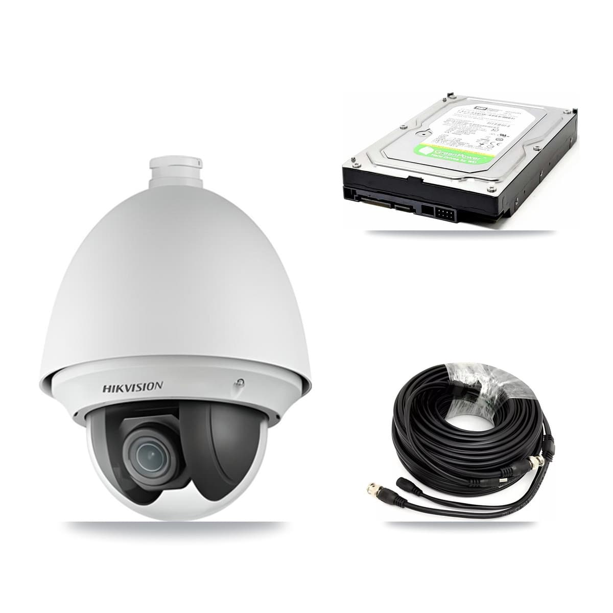 Hikvision 32-Channel 2MP CCTV Kit — 2 PTZ Cameras + 1TB Recording (DS-7332HQHI Recorder)