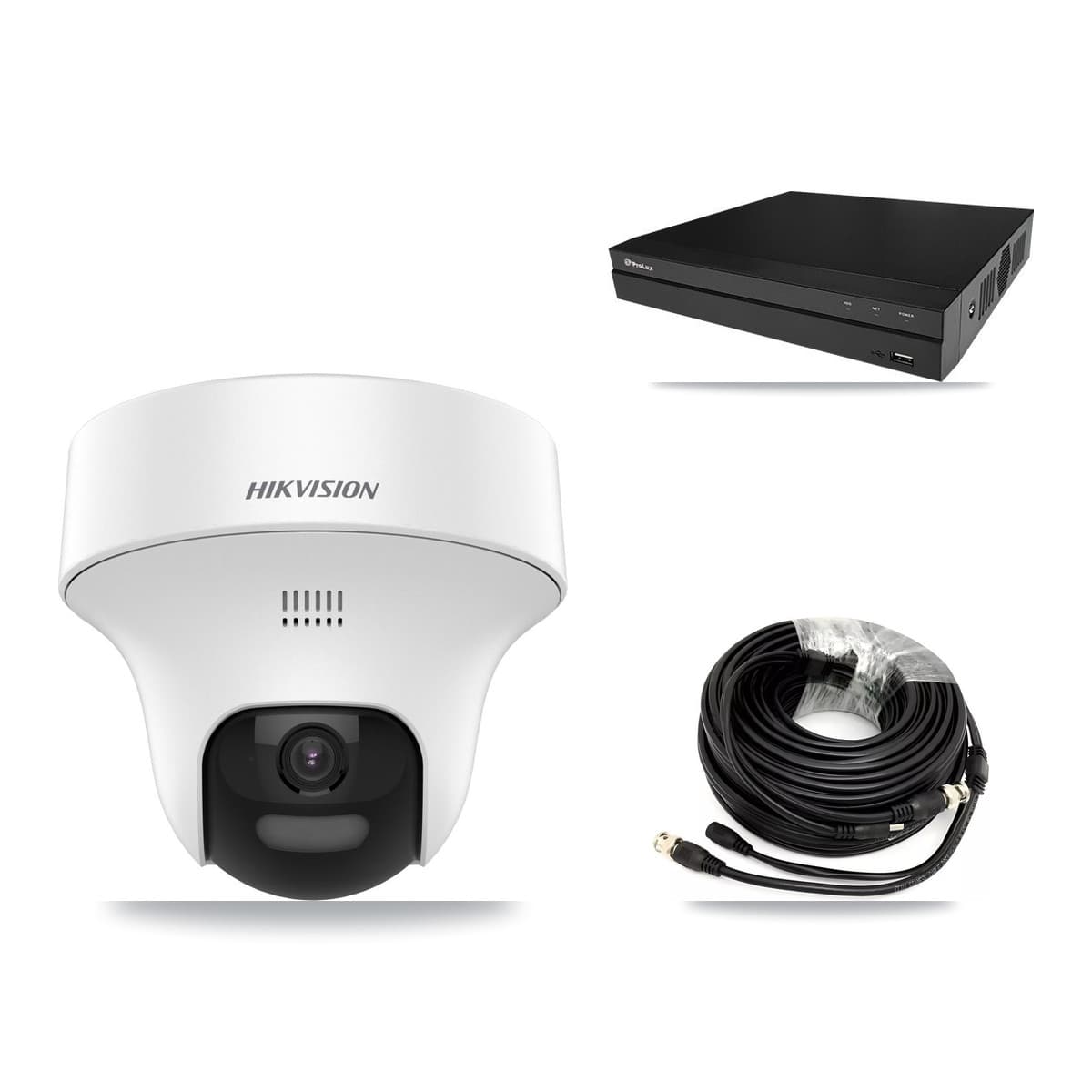 Hikvision & Prolux 8-Channel 5MP CCTV Kit — 8 DS-2CE70K0T Turret Cameras + 3TB Recording