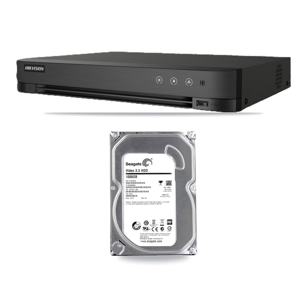 Hikvision IDS-7208HQHI 8-Channel DVR + 1TB Recording