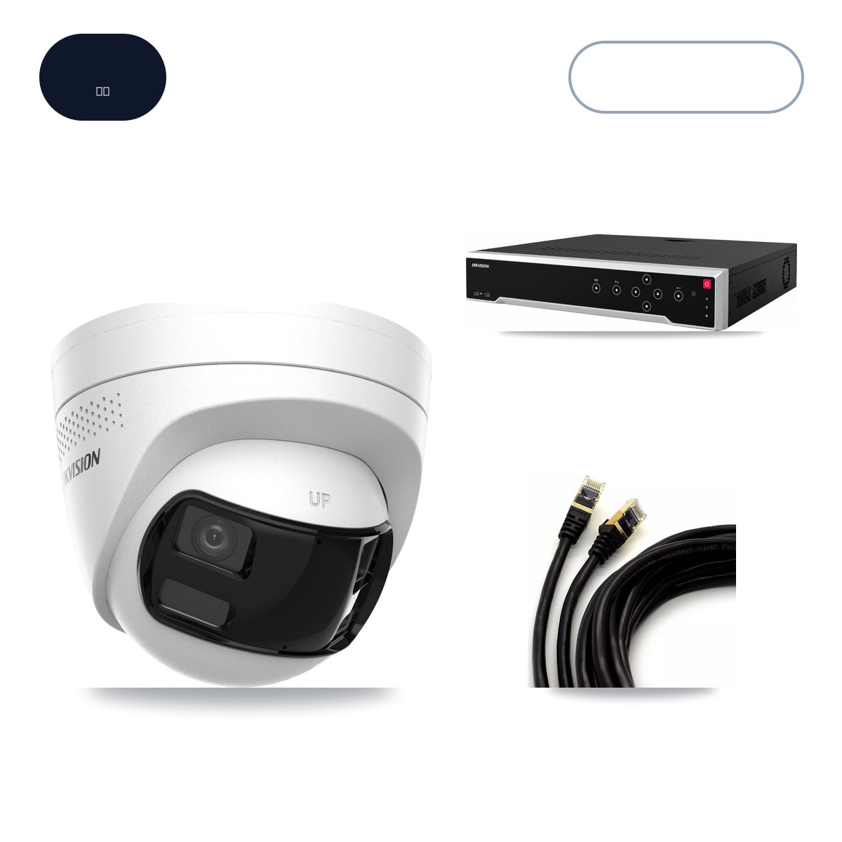Hikvision DS-7732NI-M4/24P 32-Channel NVR CCTV Kit — 6× DS-2CD1383G2P-LIUF/SL-2MM 4K Cameras + 14TB HDD