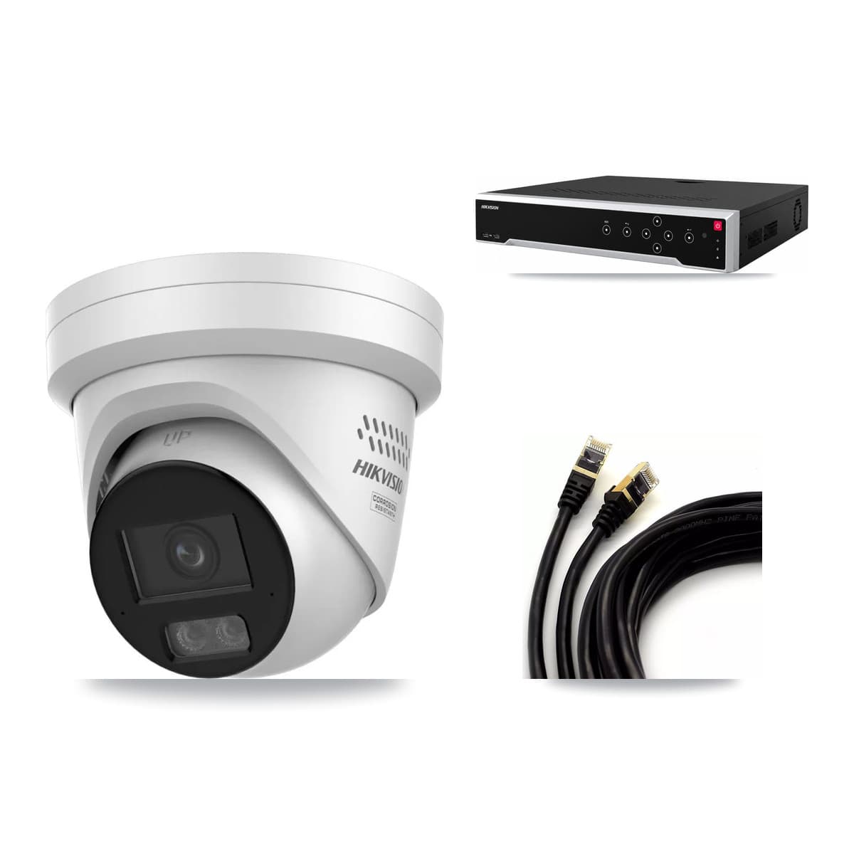 Hikvision 32-Channel 4MP CCTV Kit — 6 DS-2CD2347G3 Turret Cameras + 8TB Recording