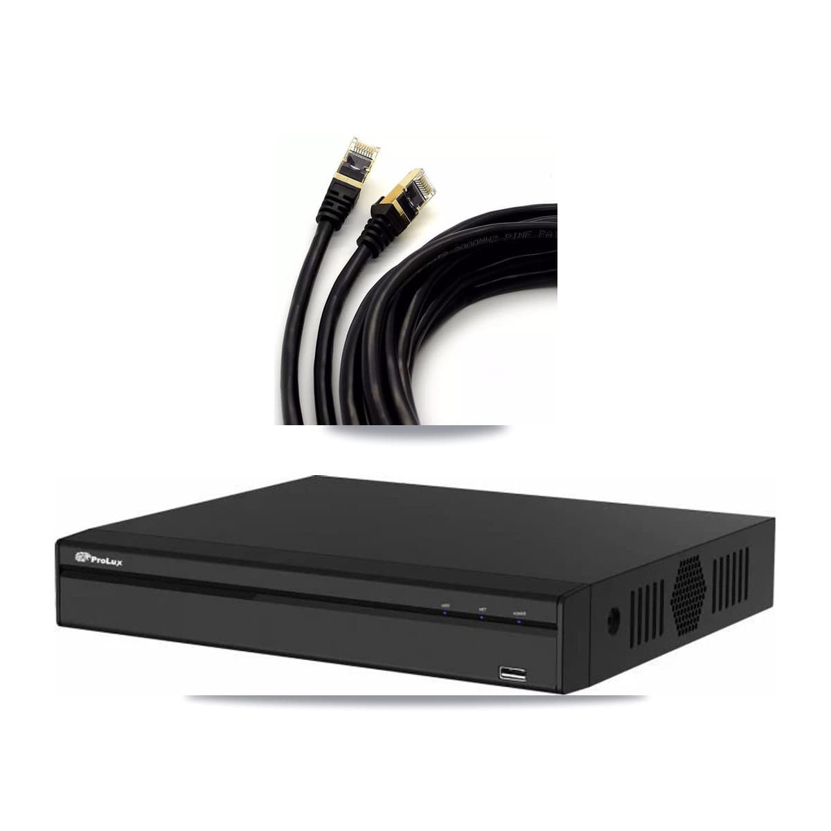 Prolux 4-channel CCTV kit: 1 camera (1× 5MP Dome), 3TB hard drive