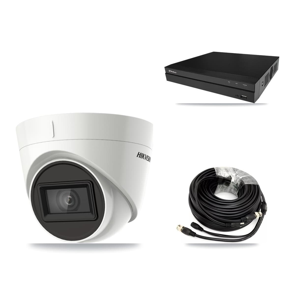 Hikvision & Prolux 8-Channel 4K CCTV Kit — 4 DS-2CE78U1T Turret Cameras + 3TB Recording