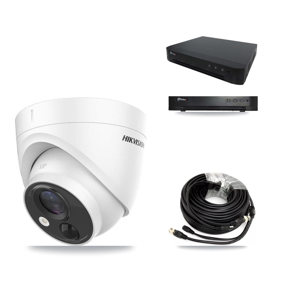 Hikvision & Prolux 16-Channel 5MP CCTV Kit — 6 DS-2CE71H0T Turret Cameras + 8TB Recording