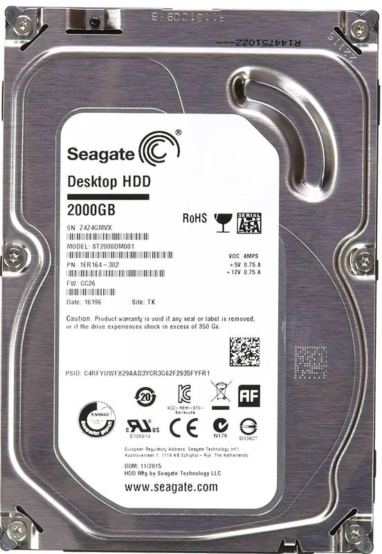 Seagate 2TB - HDD 3.5" SATA Hard Drives – Free Installation with Any CCTV Kit or Package -Ideal for 24/7 continuous recording