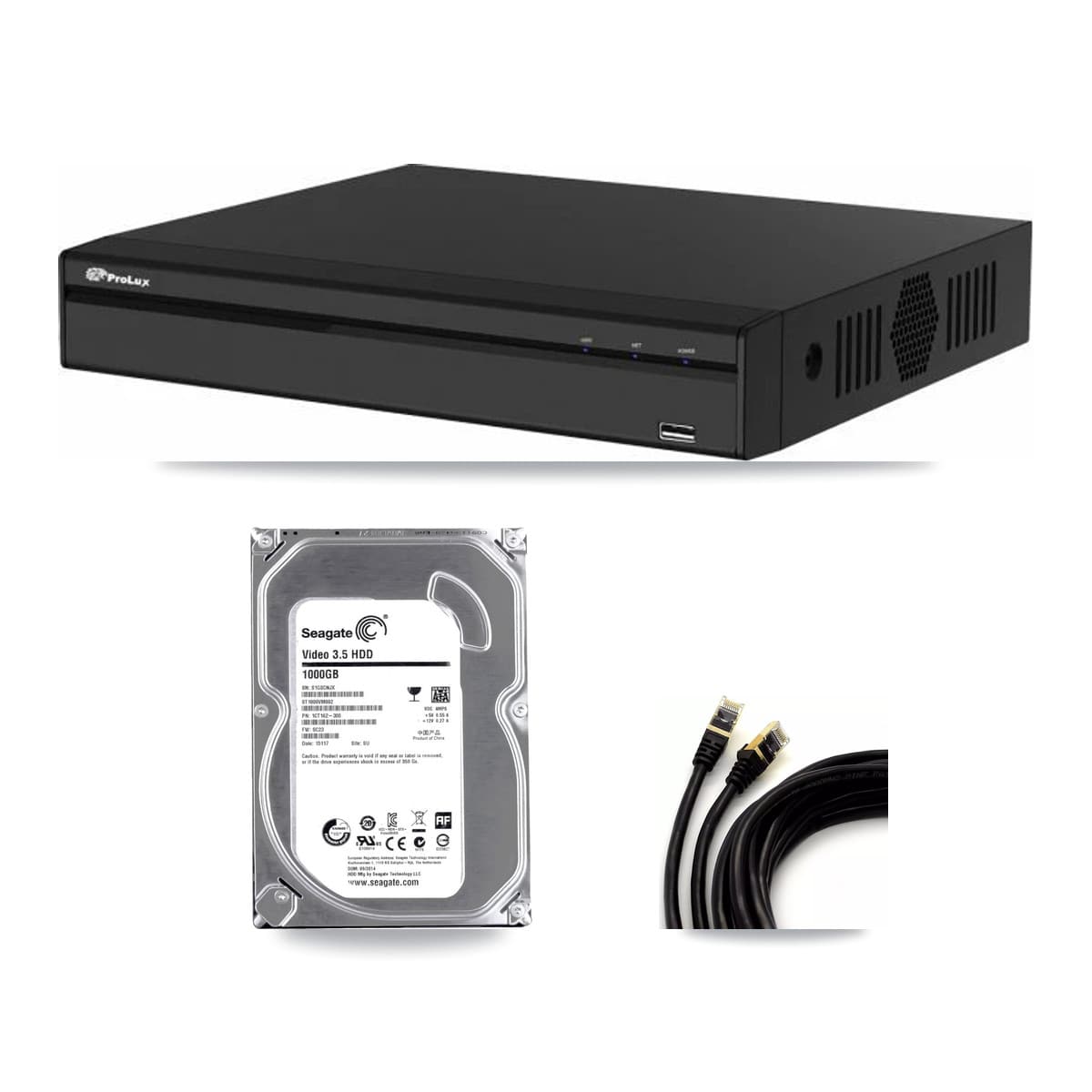 Prolux 4-Channel 5MP CCTV Kit — 1 Dome Camera + 1TB Recording - Image 1