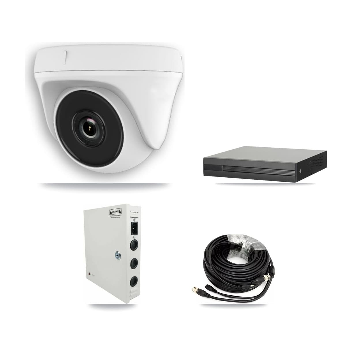 16-Channel 2MP CCTV Kit — 11 Dome Cameras + 8TB Recording