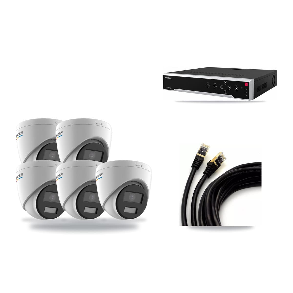 Hikvision 32-Channel 2MP CCTV Kit — 5 Turret Cameras + 3TB Recording - Image 1
