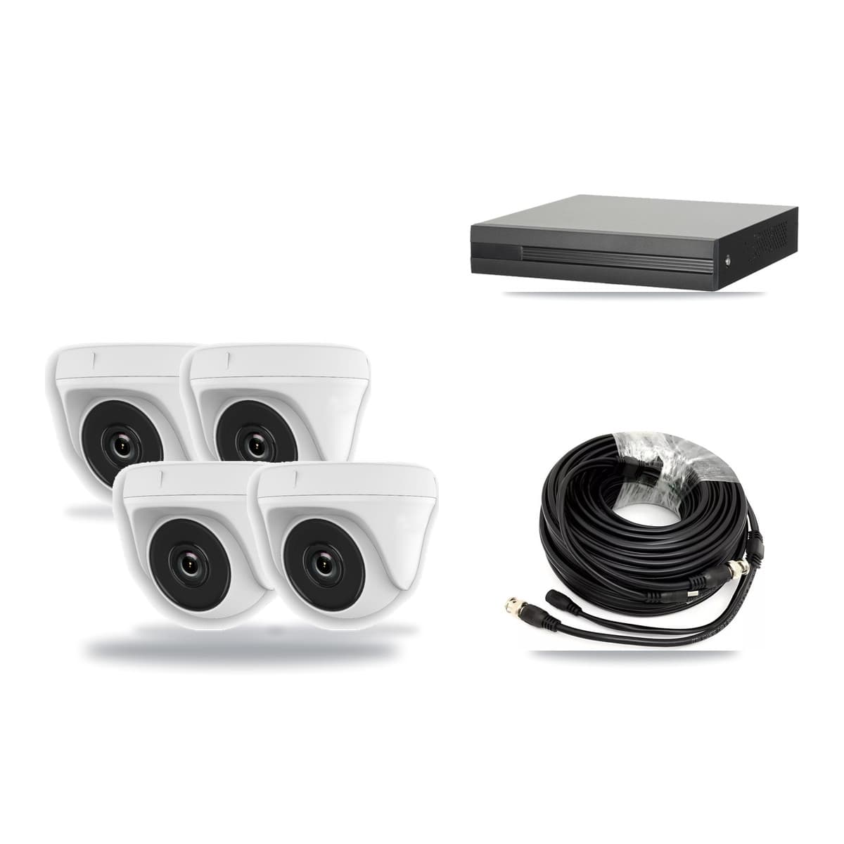 16-Channel 2MP CCTV Kit — 4 Dome Cameras + 3TB Recording - Image 1
