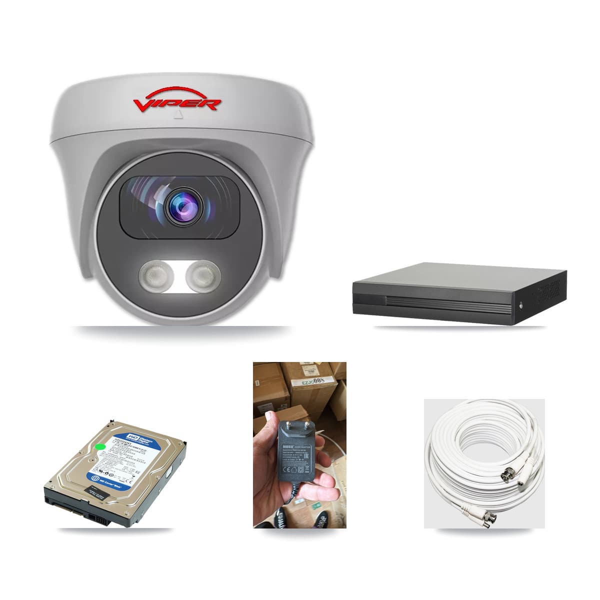 16-Channel 5MP CCTV Kit — 1 Viper Camera + 500GB Recording - Image 1