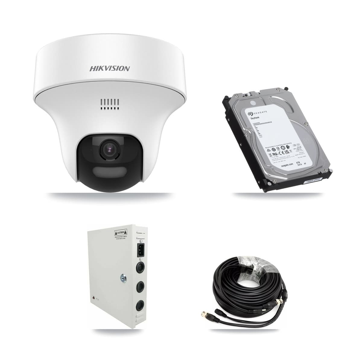 Hikvision 32-Channel 5MP CCTV Kit — 17 DS-2CE70K0T Turret Cameras + 3× 6TB Recording (IDS-7332HUHI Recorder)