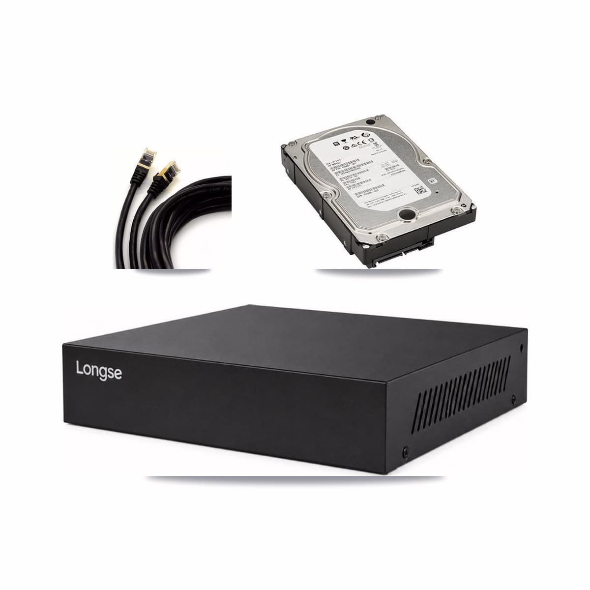 Longse 8-channel CCTV kit: 5 cameras (5× 5MP Dome), 5TB hard drive