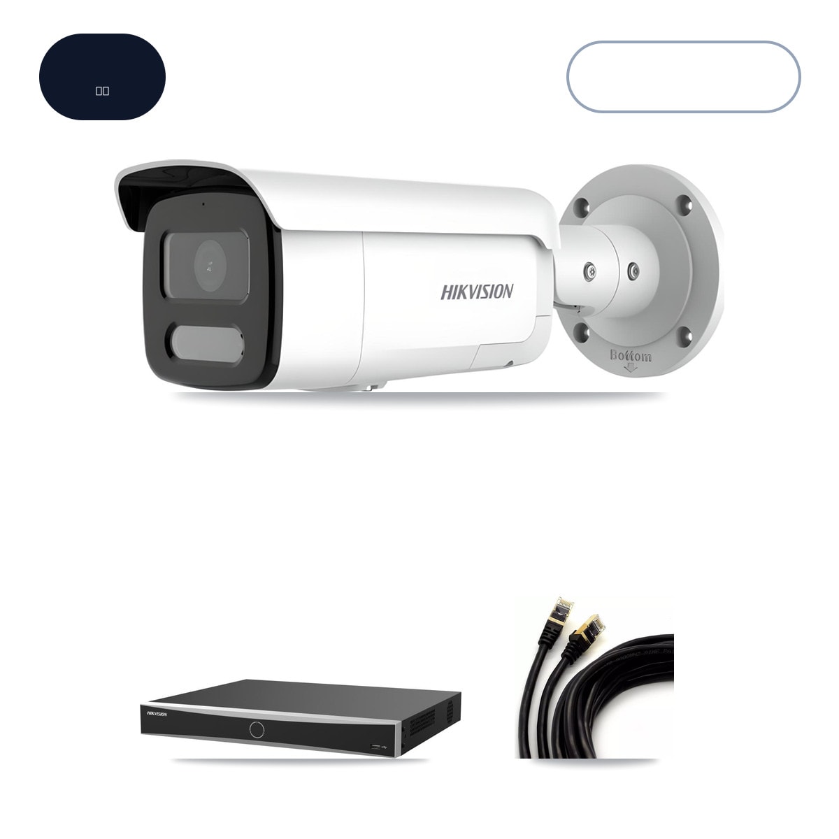 Hikvision DS-7616NXI-K2/16P(E) 16-Channel NVR CCTV Kit — 8× DS-2CD2T47G2H-LISU/SL 4MP Cameras + 14TB HDD