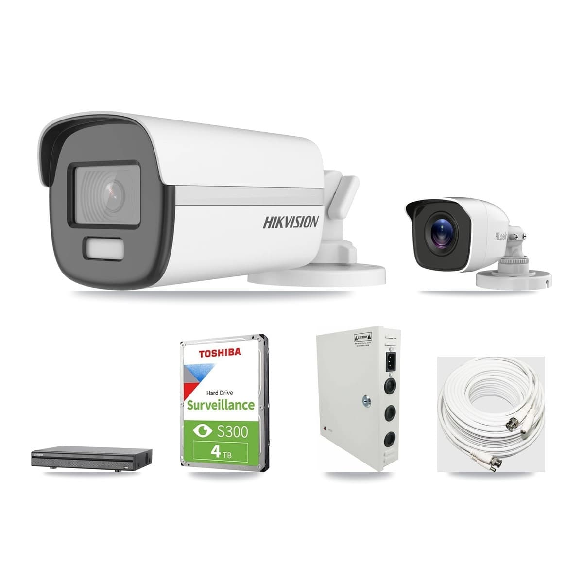 8-Channel 4MP – 4K CCTV Kit — 1 4K + 1 4MP Bullet Cameras + 4TB Recording (DH-XVR5108H Recorder) - Image 1