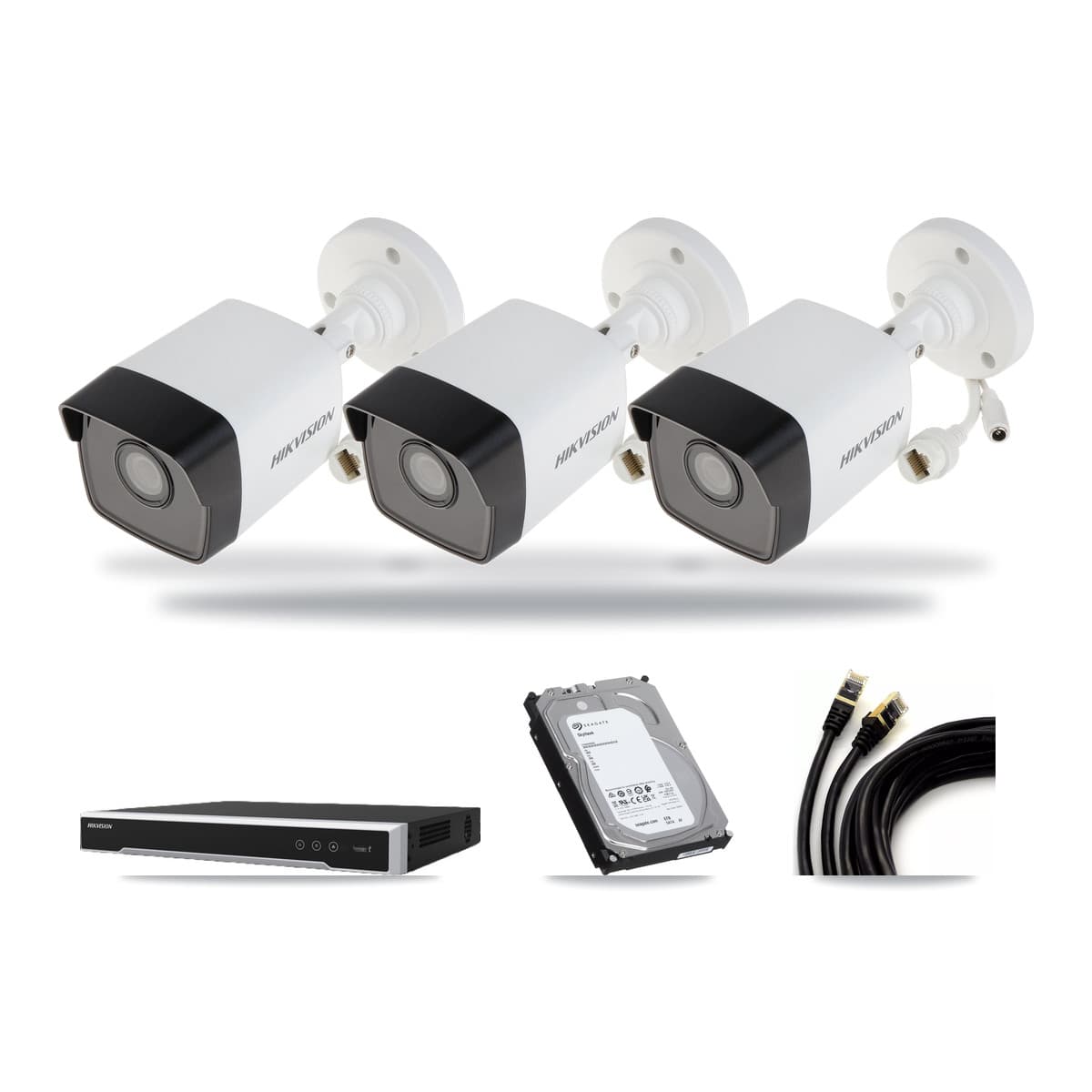 Hikvision 8-Channel 5MP CCTV Kit — 3 Bullet + 1 Dome Cameras + 6TB Recording - Image 1