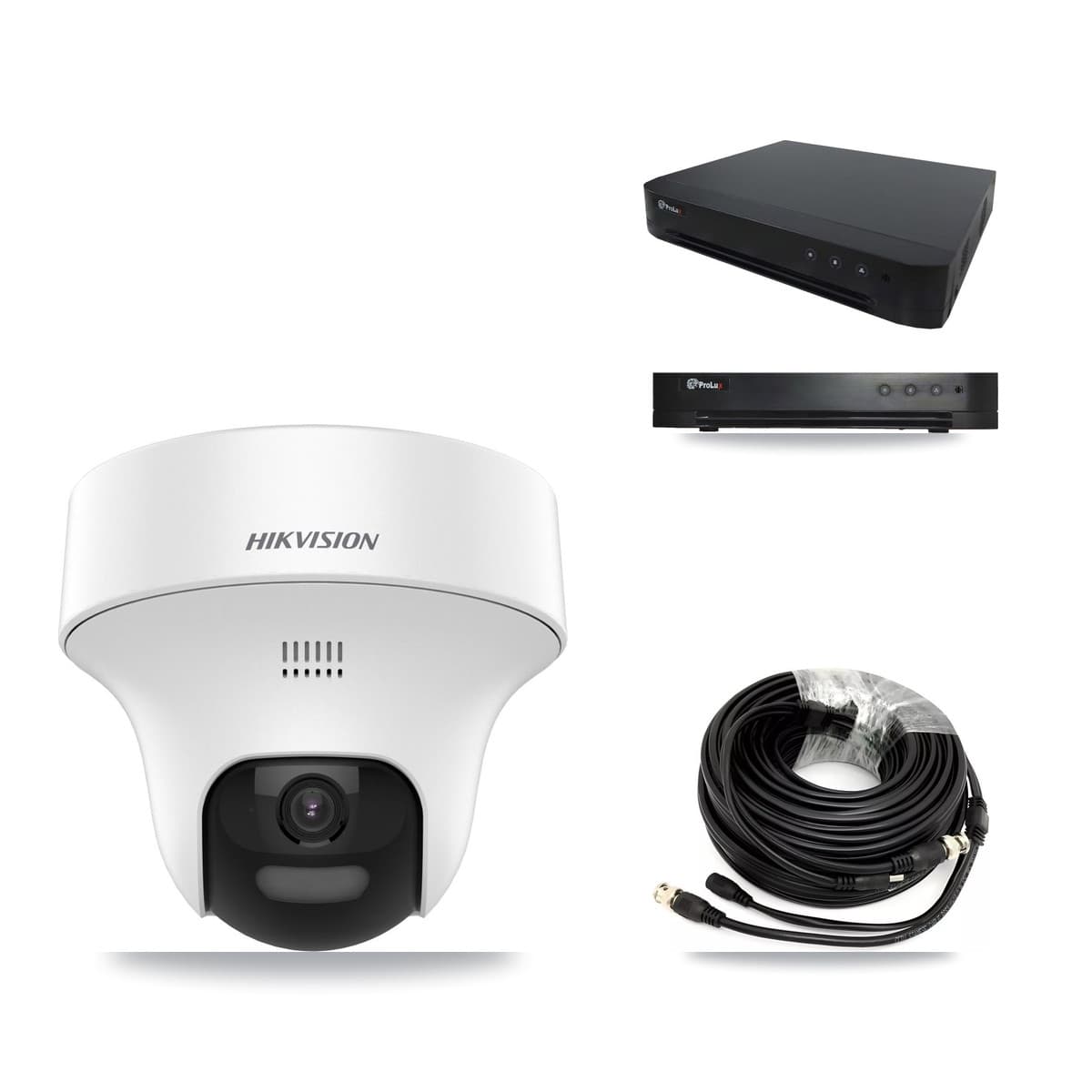 Hikvision & Prolux 16-Channel 5MP CCTV Kit — 6 DS-2CE70K0T Turret Cameras + 8TB Recording