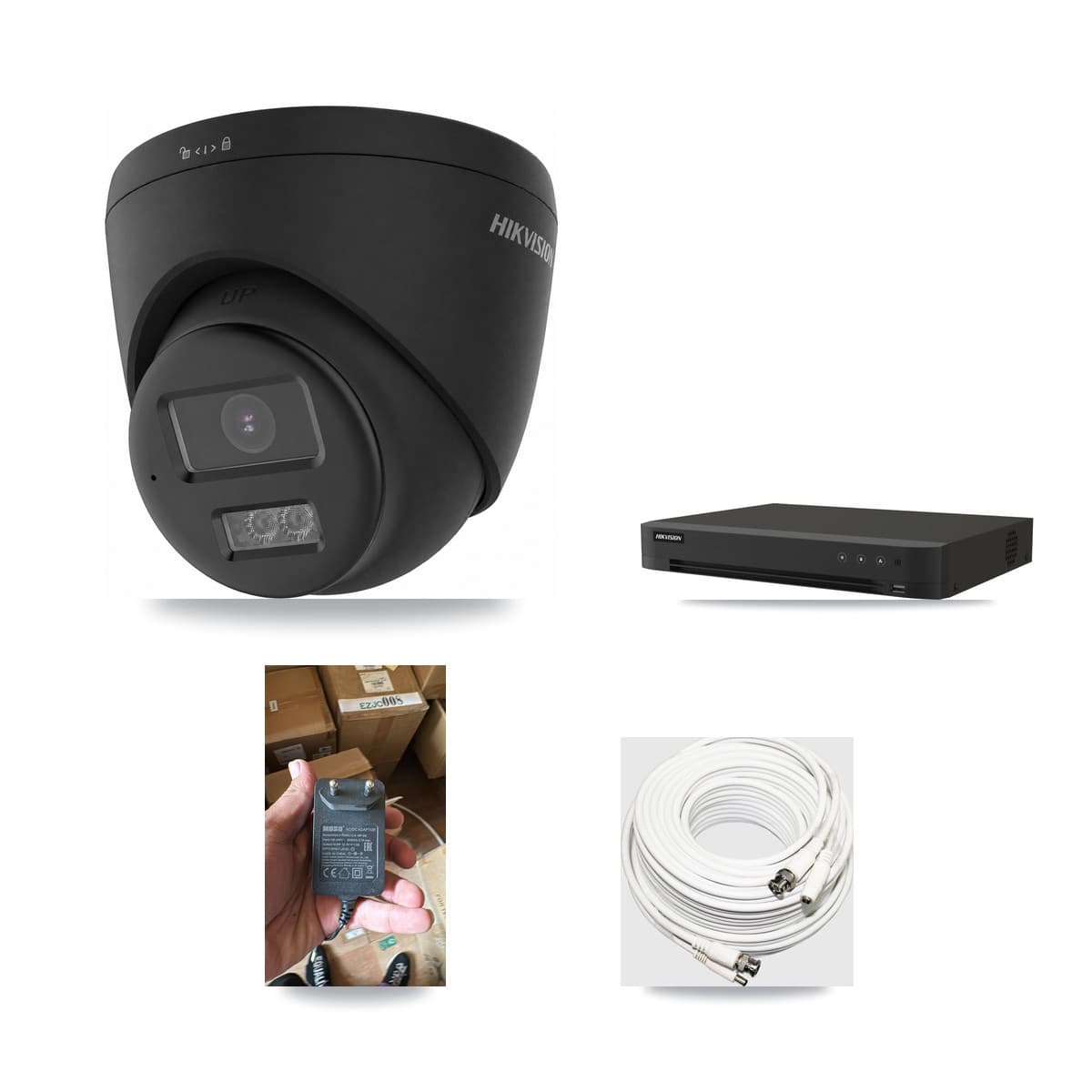 Hikvision 8-channel CCTV kit: 1 camera (1× 4K Turret), 3TB hard drive