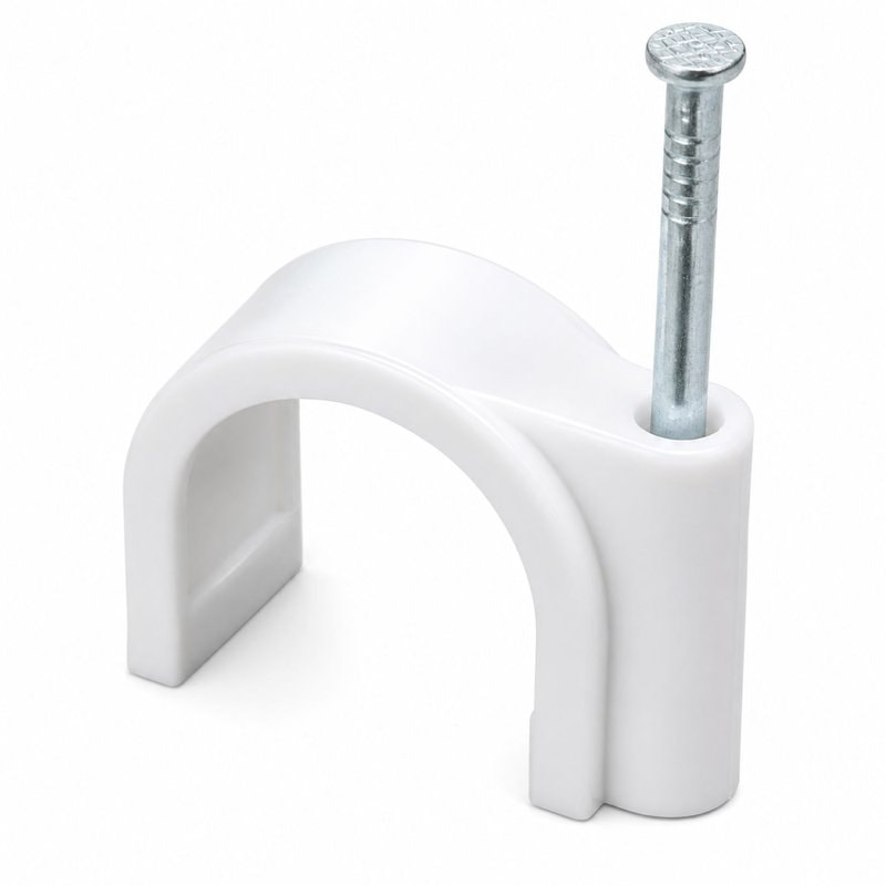 Schneider 70CGKF10 1mm² Twin & Earth Flat Cable Clips Grey 100 Pack