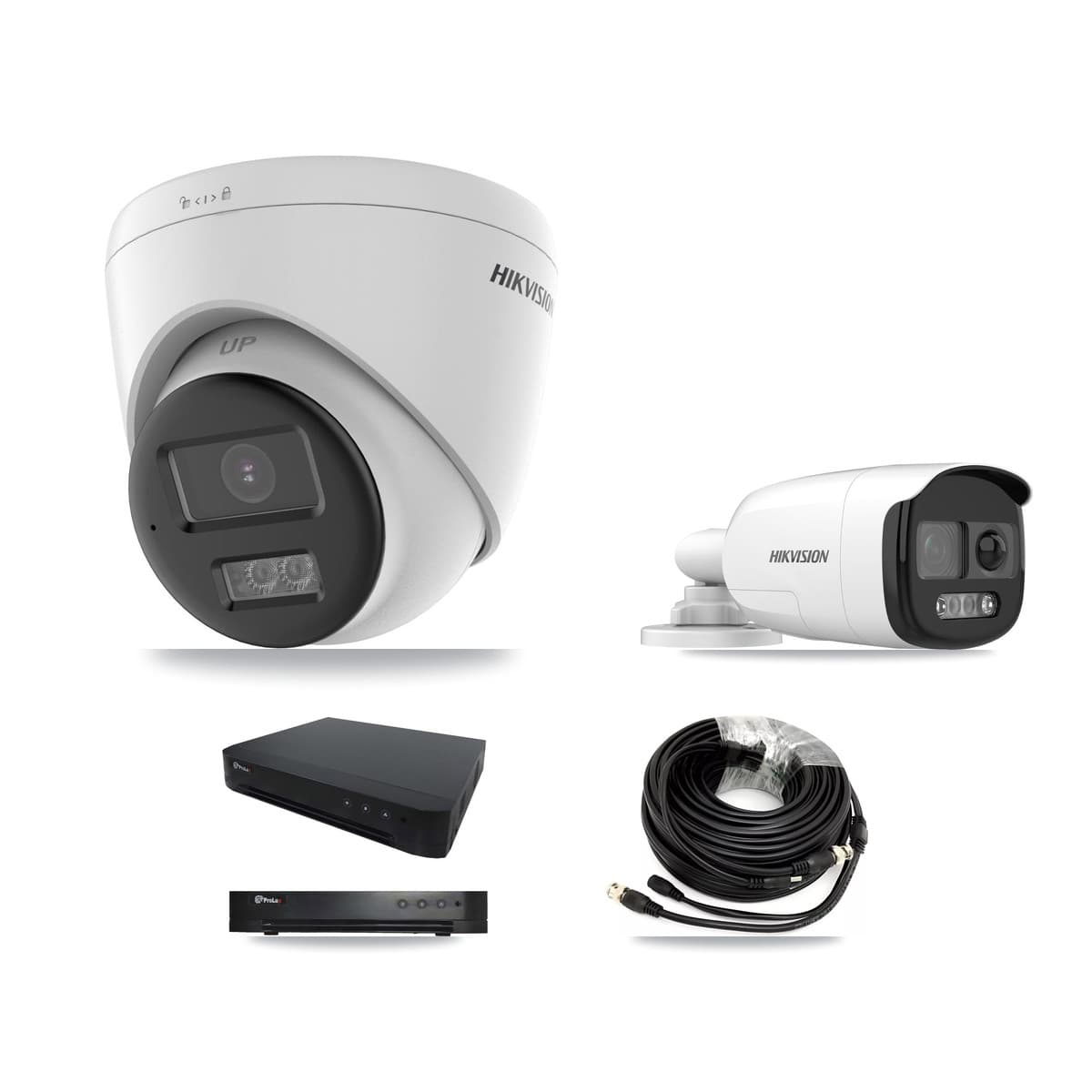 Hikvision & Prolux 16-Channel 5MP CCTV Kit — 1 DS-2CE12KF3T Bullet + 5 DS-2CE78K0T Turret Cameras + 8TB Recording - Image 1