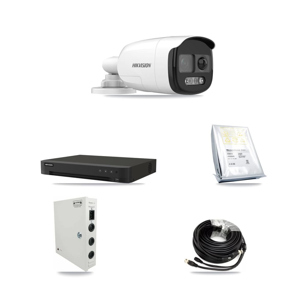 Hikvision 16-Channel 5MP CCTV Kit — 12 Bullet Cameras + 8TB Recording
