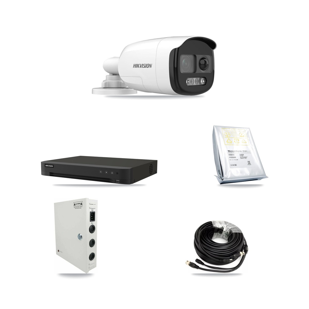 Hikvision 16-Channel 5MP CCTV Kit — 12 Bullet Cameras + 8TB Recording - Image 1
